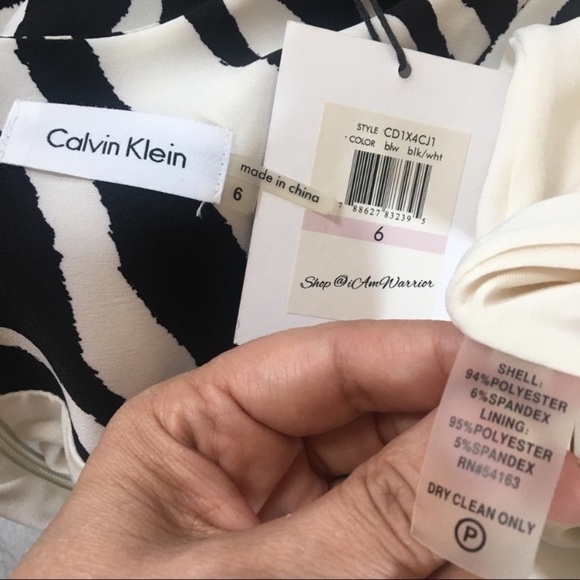 Calvin Klein NWT zebra print sleeveless dress *shop@iamwarrior - Picture 7 of 8